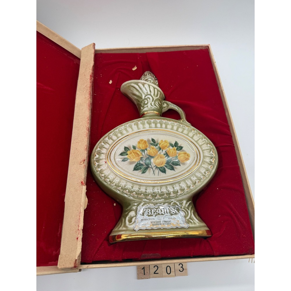Vintage Beam's 150 Months Kentucky Bourbon Whiskey Decanter Empty with Box‎